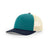 Richardson Blue Teal/Birch/Navy Mesh Back Tri-Color Low Pro Trucker Hat