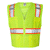 ML Kishigo Men's Lime Ultra-Cool Solid Front Vest with Mesh Back