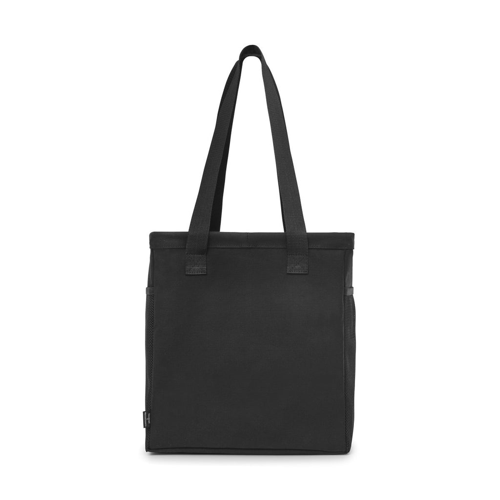 Gemline Black Colbie Collapsible Cotton Tote