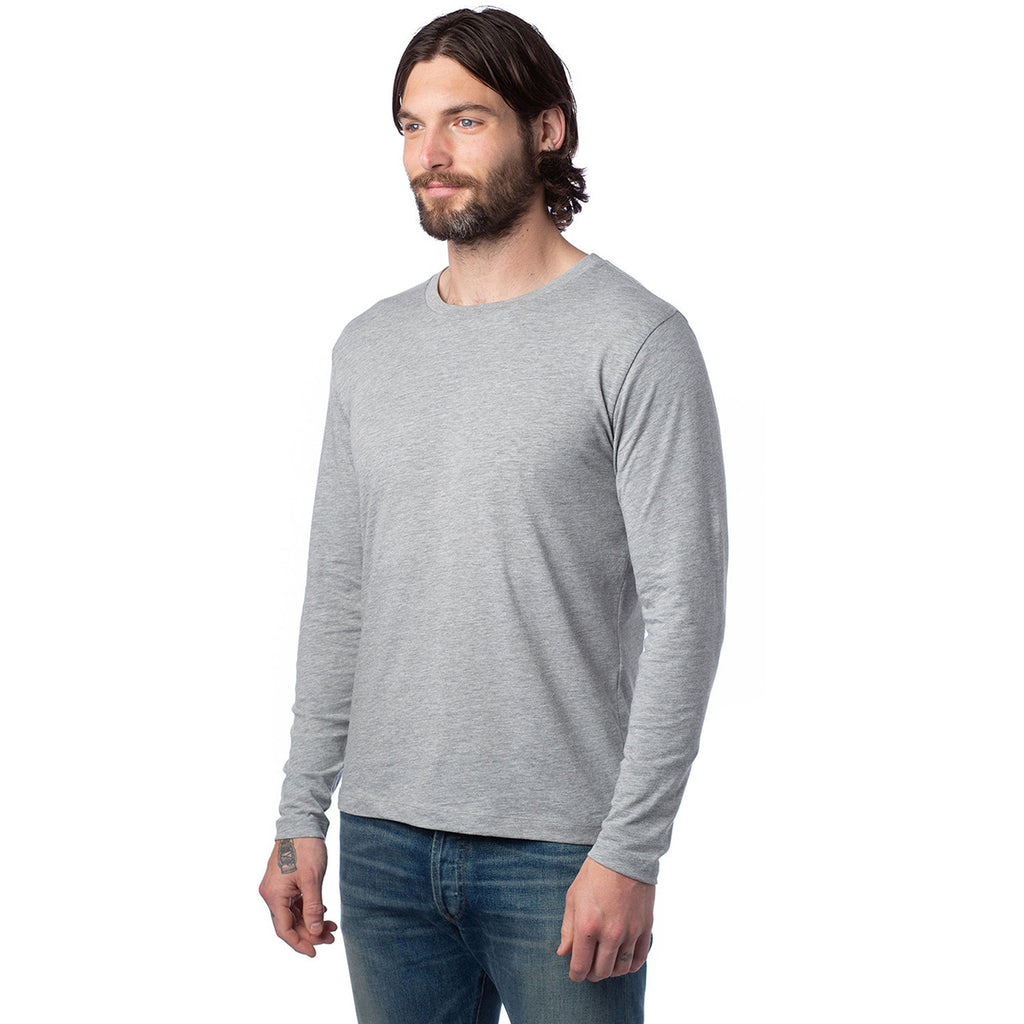 Alternative Apparel Unisex Grey Long Sleeve Go-To T-Shirt