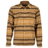 SIMMS Men's Dark Bronze Stripe Gallatin Flannel Long Sleeve Shirt