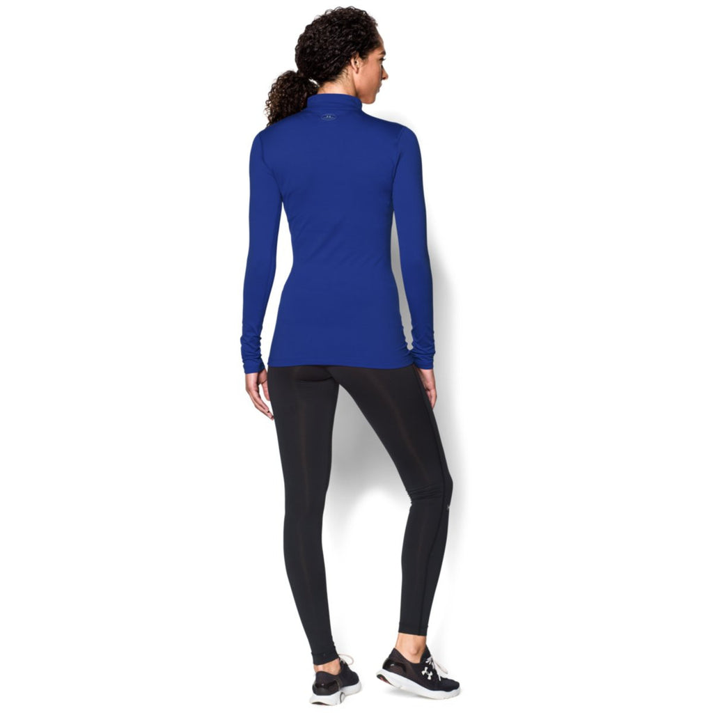 Under Armour Women's Royal ColdGear Fitted L/S Mock