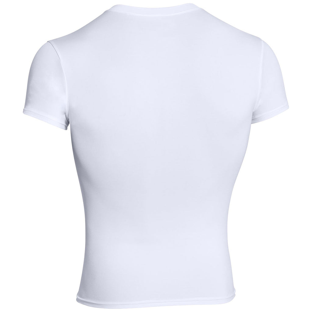 Under Armour Men's White Tactical HeatGear Compression V-Neck T-Shirt