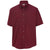 Edwards Men's Wine Easy Care Short Sleeve Poplin Shirt