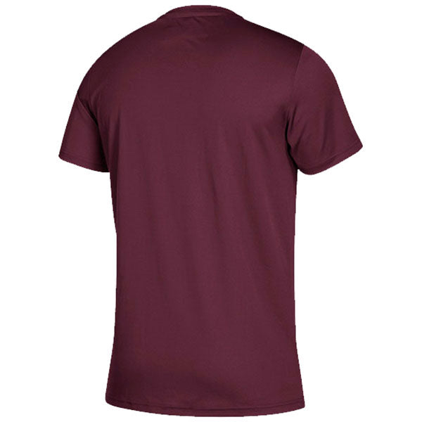 adidas Men's Maroon Clima Tech Tee - Main Image