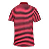 adidas Men's Power Red Ultimate 3 Stripe Polo