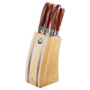 Laguiole Wood 5-Piece Knife Block Set