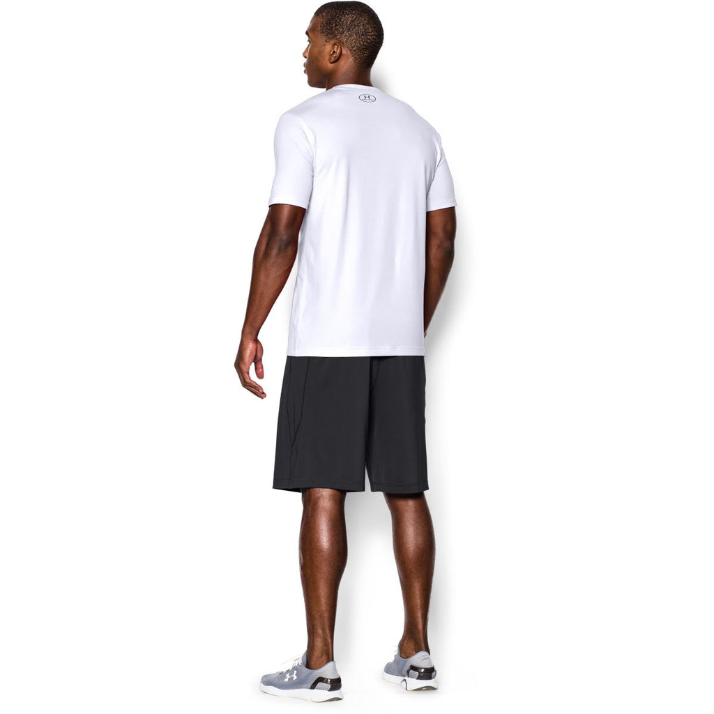 Under Armour Men's White Charged Cotton Sportstyle T-Shirt