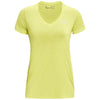 Under Armour Women's Lime Yellow/White/Metallic Silver UA Tech Twist V-Neck
