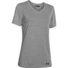 Rally Under Armour Corporate Women's Grey Heather S/S V-Neck Tee