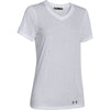 Rally Under Armour Corporate Women's White S/S V-Neck Tee