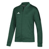 adidas Women's Dark Green Melange Team Issue Bomber Jacket