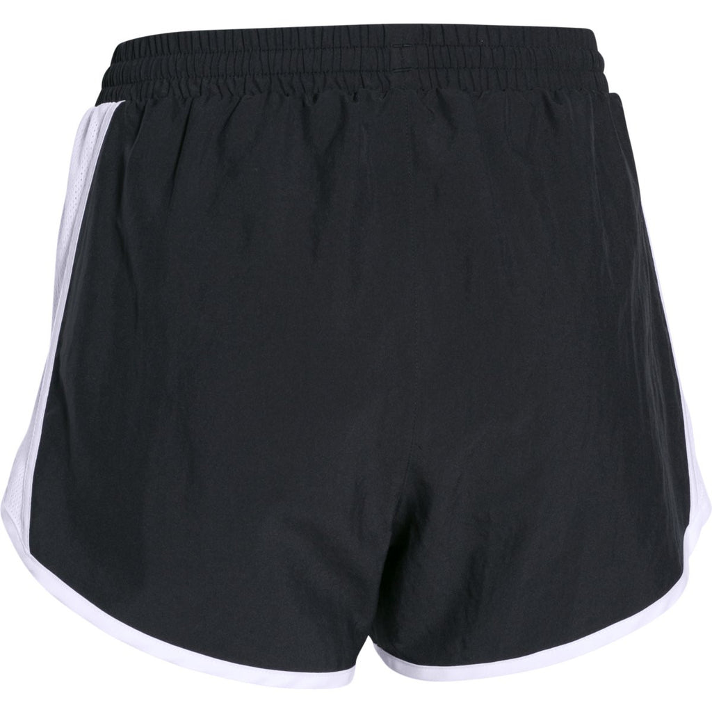 Under Armour Women's Black-White-Reflective Fly By Short
