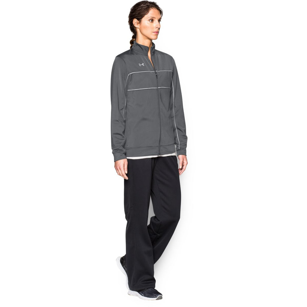 Under Armour Women's Graphite Rival Knit Warm-Up Jacket