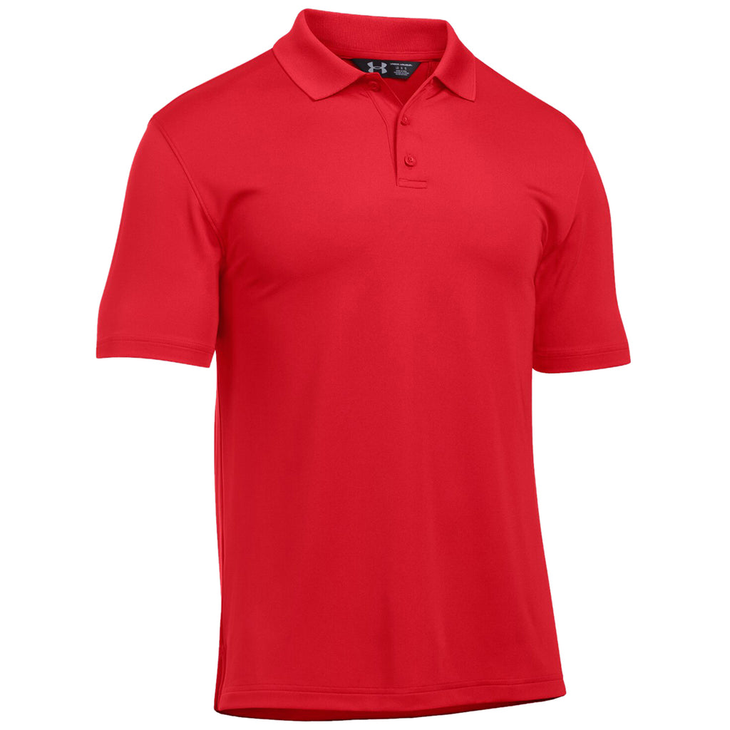 Under Armour Men's Red Tactical Performance Polo