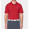 Under Armour Men's Red Charged Cotton Scramble Polo