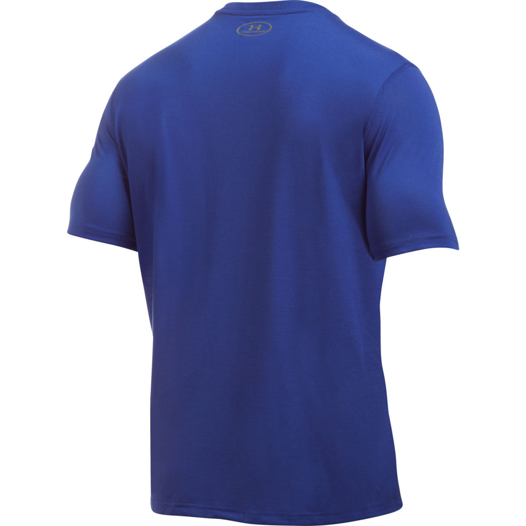 Under Armour Men's Blue UA Threadborne Short Sleeve Shirt
