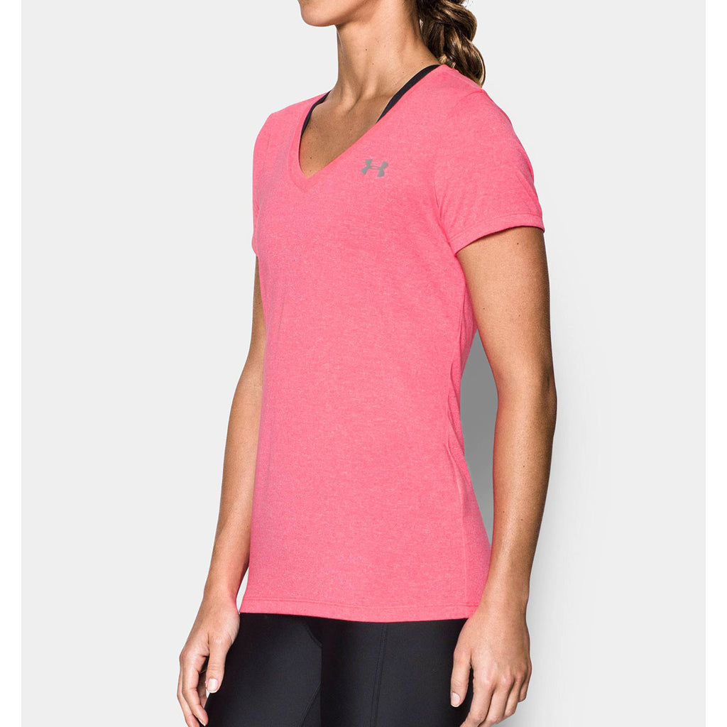 Under Armour Women's Pink Threadborne Twist T-Shirt