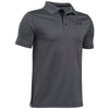 Under Armour Youth Carbon Heather/Black Performance Polo