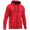 Under Armour Men's Red Rival Fitted Full Zip Hoodie