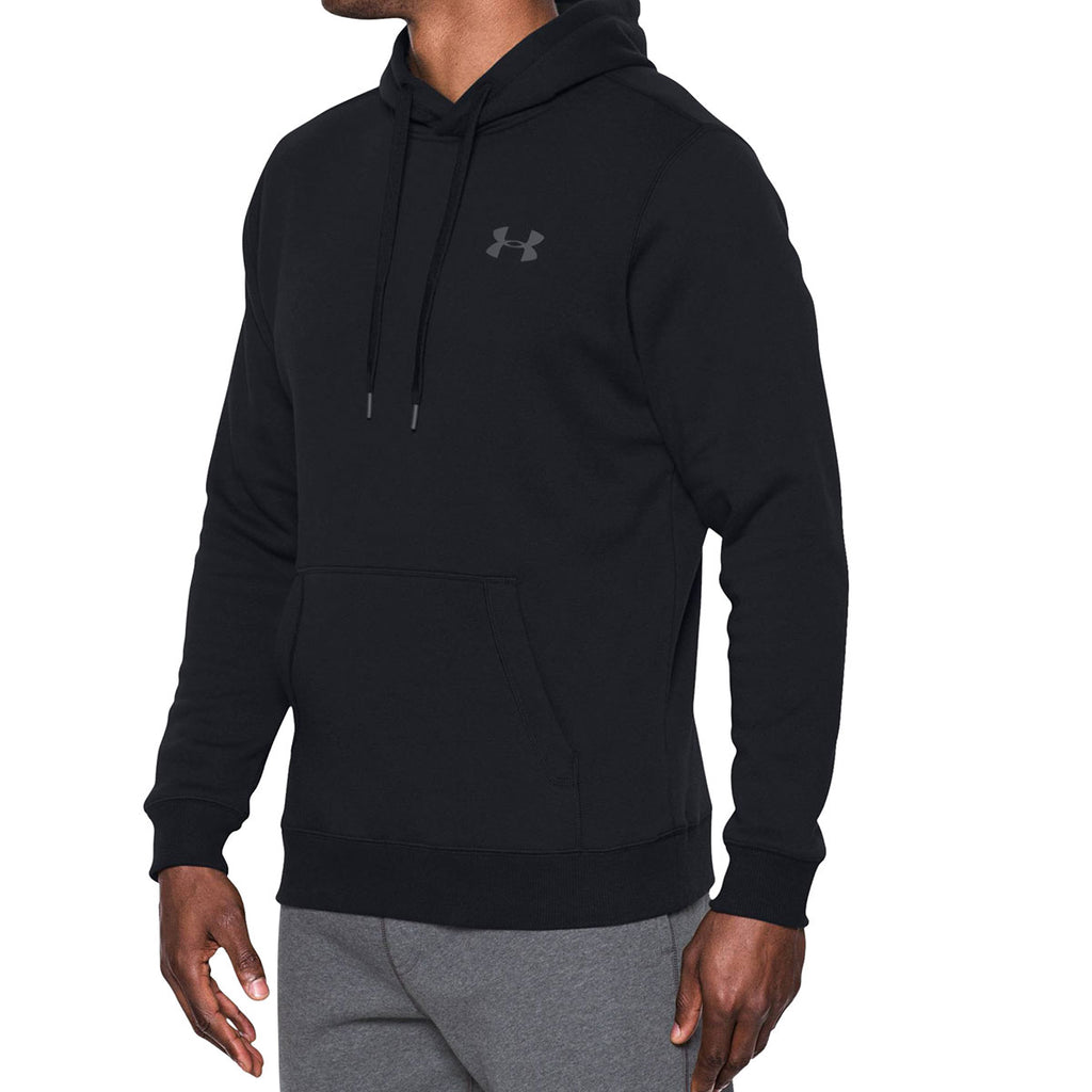 Under Armour Men's Black Rival Fitted Pullover