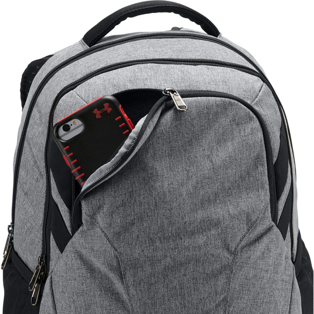 Rally Under Armour Graphite UA Team Hustle 3.0 Backpack