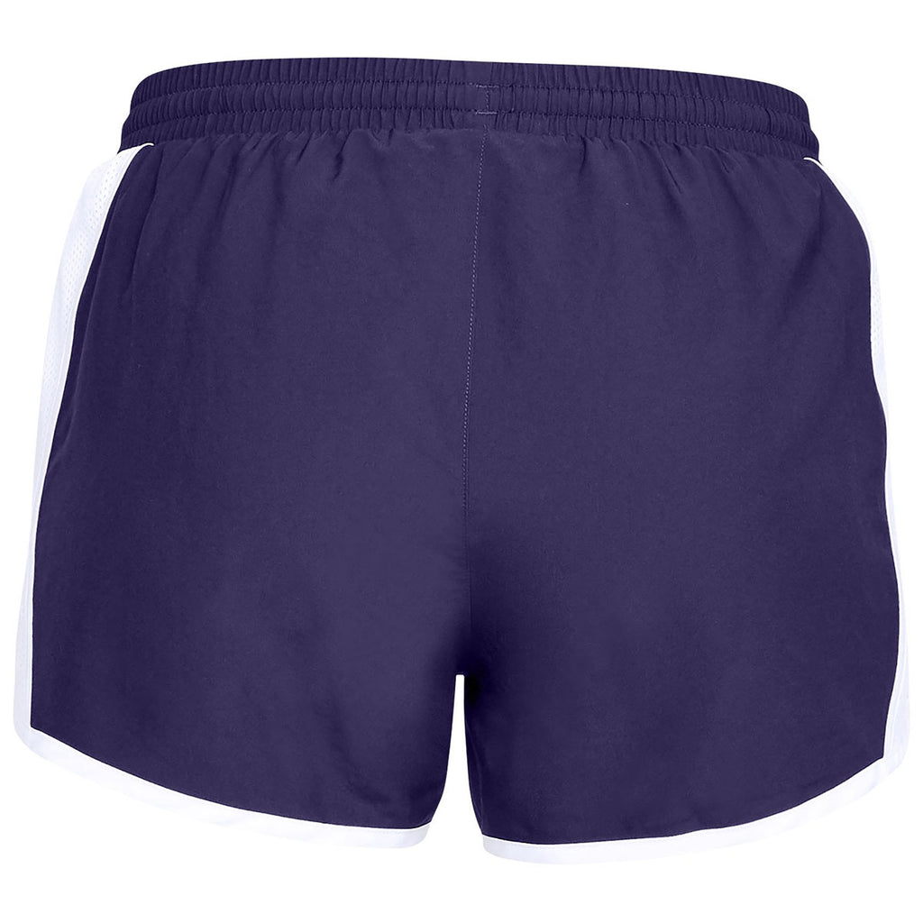 Under Armour Women's Purple Team Fly By Shorts