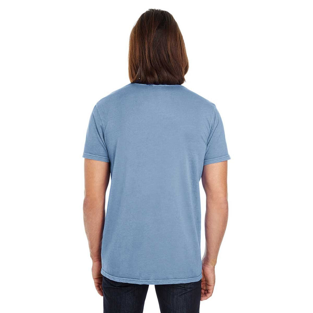 Threadfast Unisex Denim Pigment Dye Short-Sleeve T-Shirt