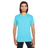 Threadfast Unisex Lagoon Blue Pigment Dye Short-Sleeve T-Shirt
