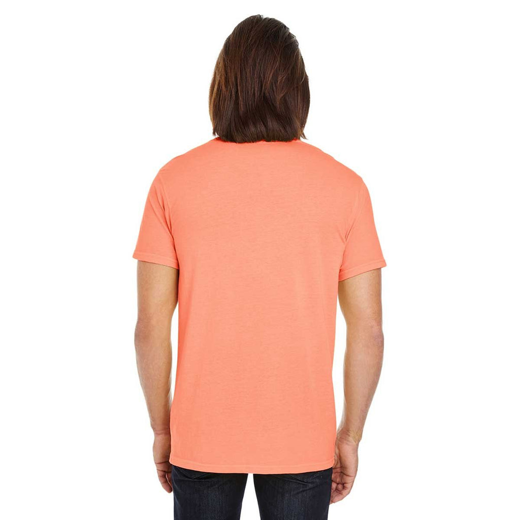 Threadfast Unisex Tangerine Pigment Dye Short-Sleeve T-Shirt