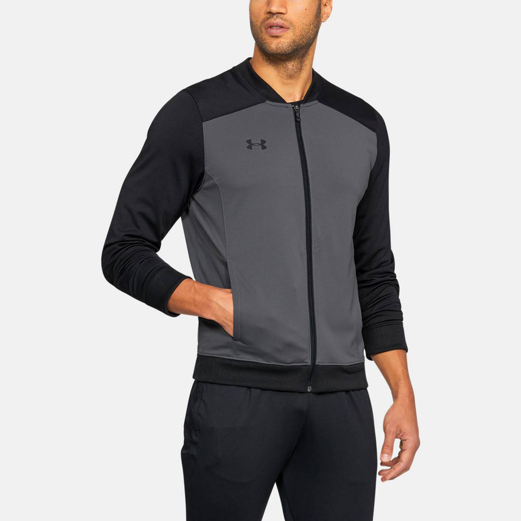Under Armour Challenger II Fitted Black Track Jacket 1314556 Mens