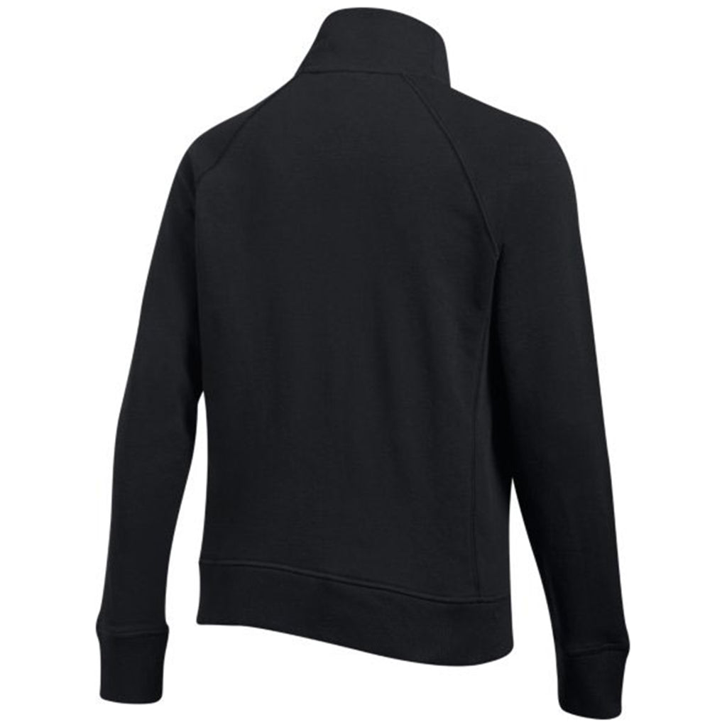 Under Armour Women's Black French Terry 1/2 Zip