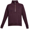 Under Armour Women's Raisin Red French Terry 1/2 Zip