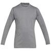 Under Armour Men's Charcoal Light Heather CG Mock Fitted