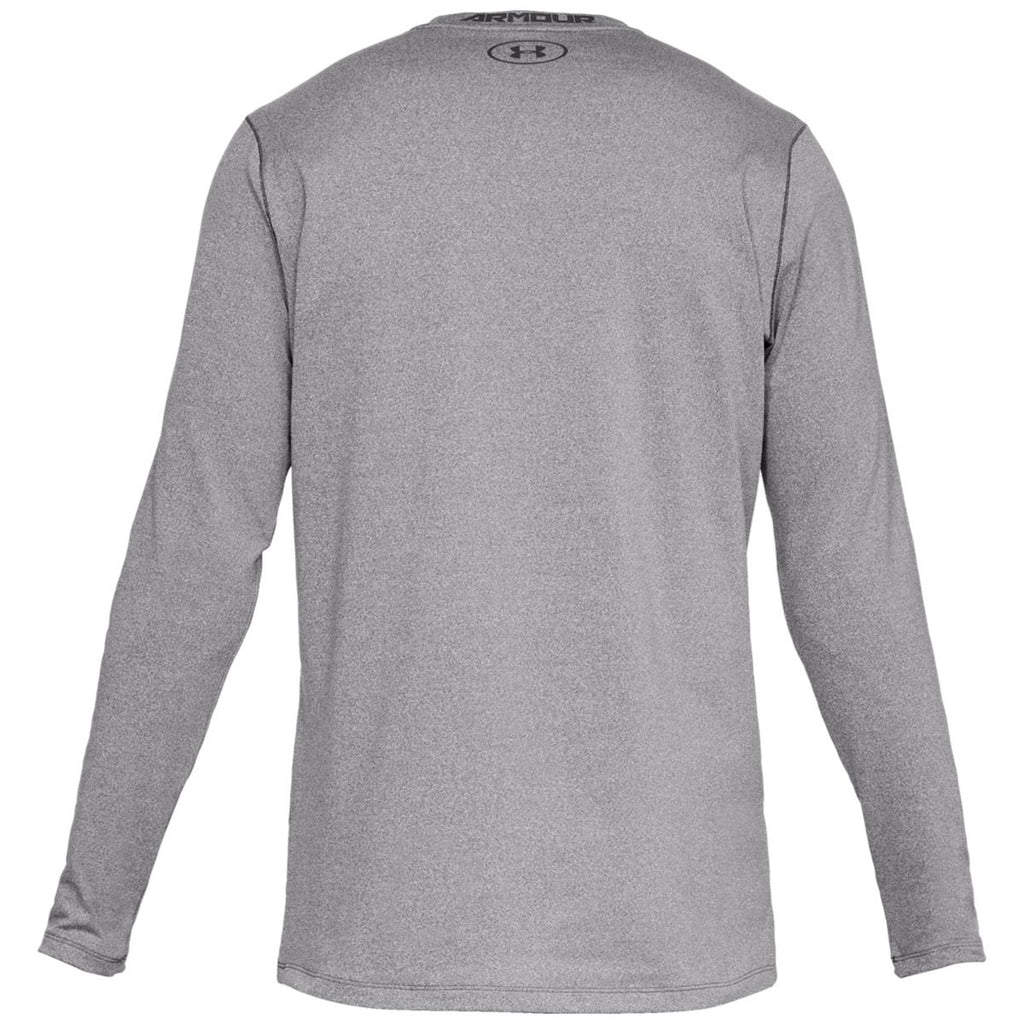 Under Armour Men's Charcoal Light Heather Fitted Crew Tee