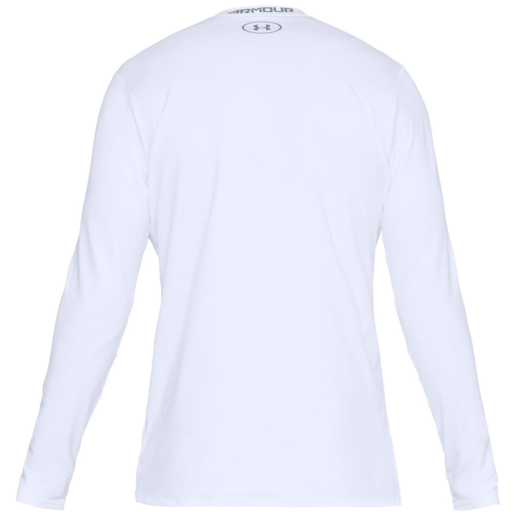 Under Armour Men's White Fitted Crew Tee