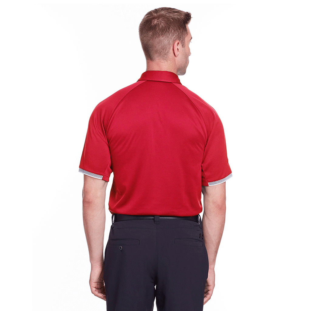 Rally Under Armour Men's Red Corporate Rival Polo