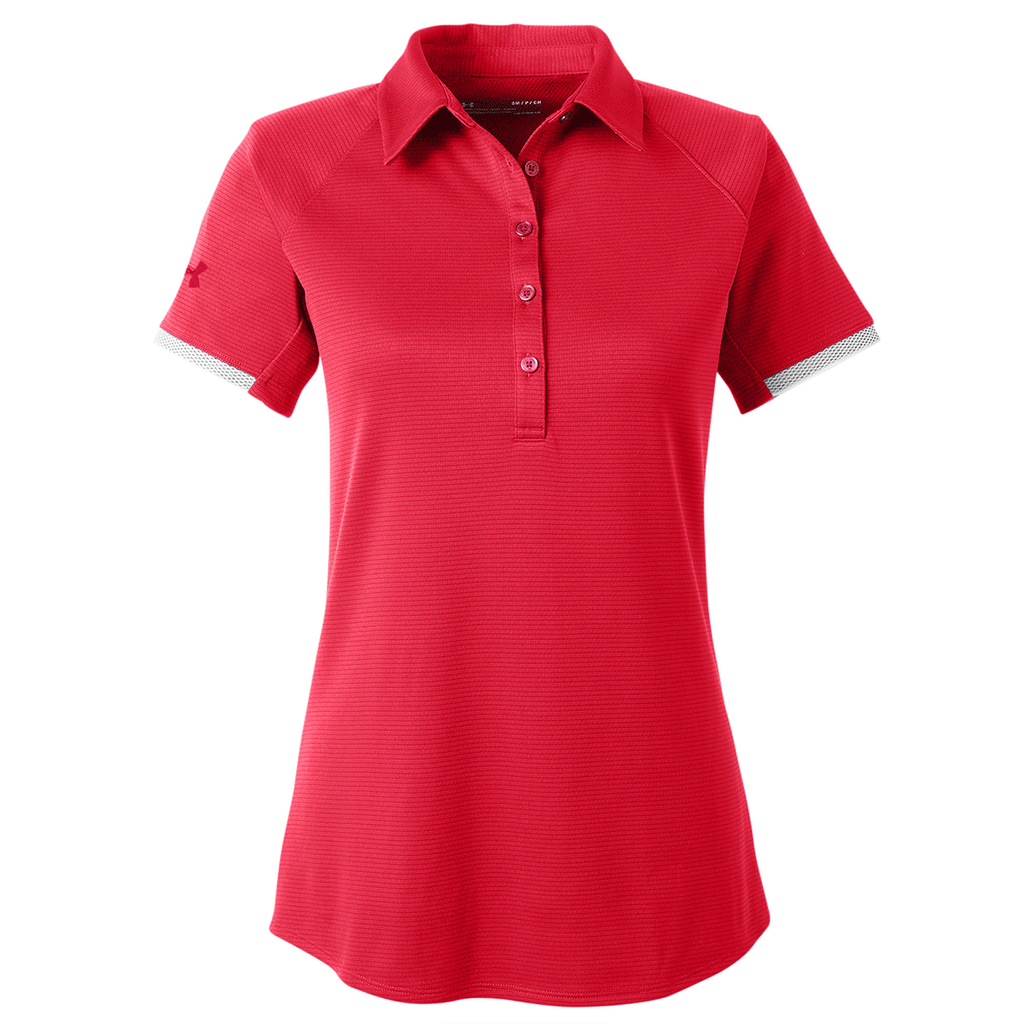 Rally Under Armour Women's Red Corporate Rival Polo