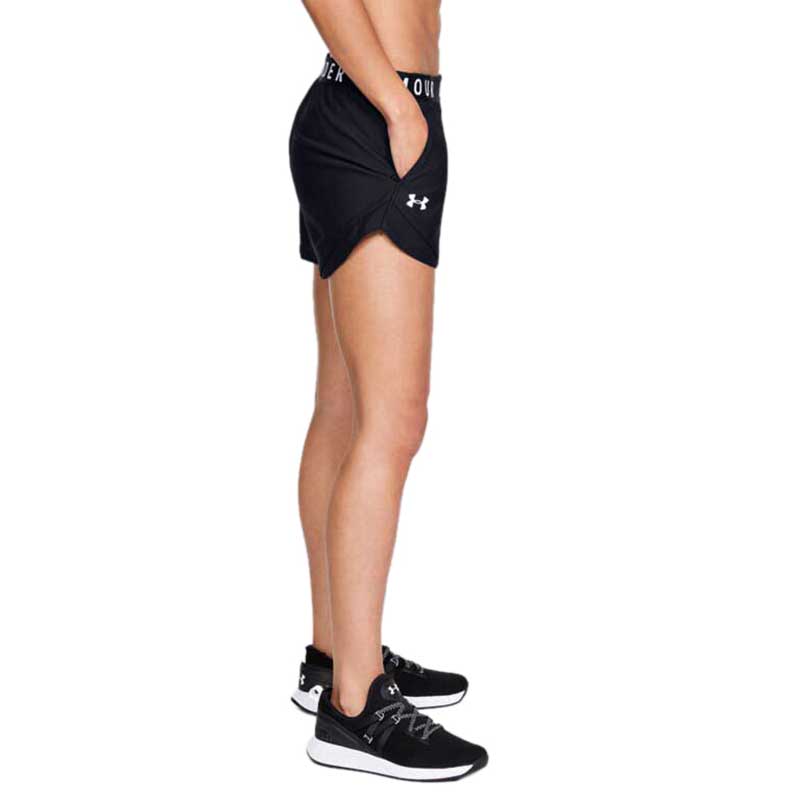 Black/Black Up Armour Under Women\'s Play Shorts