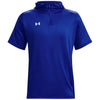 Under Armour Men's Royal/White Command Short Sleeve Hoodie