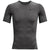 Under Armour Men's Carbon Heather/Black HeatGear Armour Short Sleeve Shirt