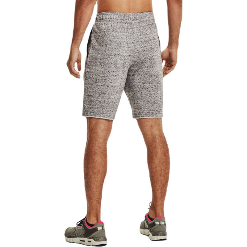 Under Armour Men's Onyx White/Black Rival Terry Shorts