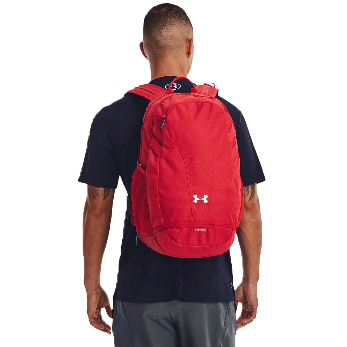 Red under top armour backpack