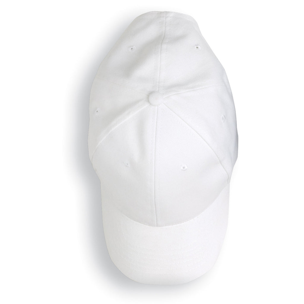 Anvil White Solid Brushed Twill Cap