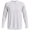 Under Armour Men's White/Mod Grey Knockout Team Long Sleeve T-Shirt