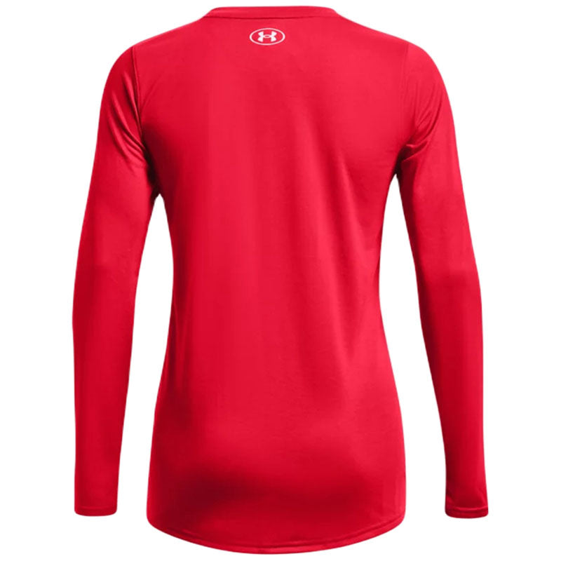 Under Armour Women's Red/White Team Tech Long Sleeve