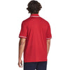 Under Armour Men's Red/White Team Tipped Polo