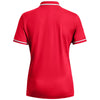 Under Armour Women's Red/White Team Tipped Polo