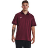 Under Armour Men's Maroon/White Trophy Polo