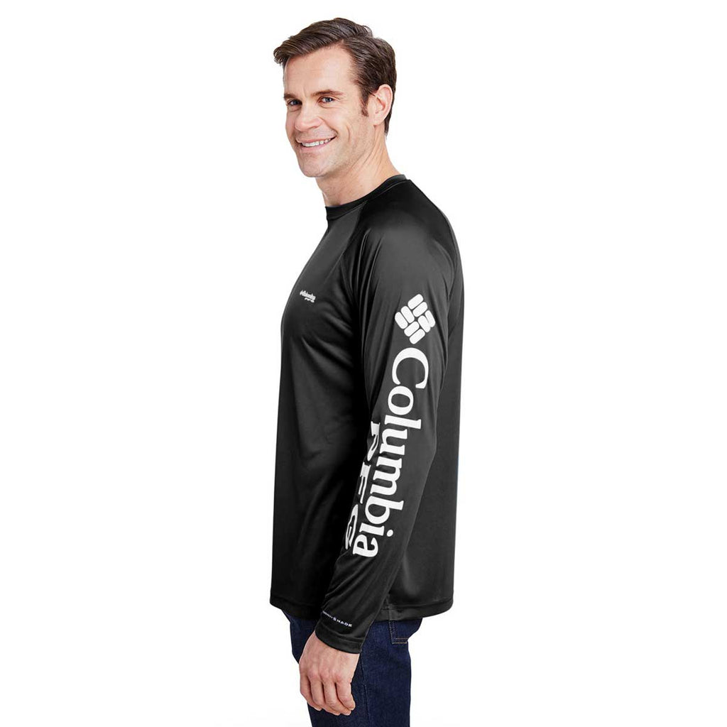 Columbia Men's Black Terminal Tackle Long-Sleeve T-Shirt